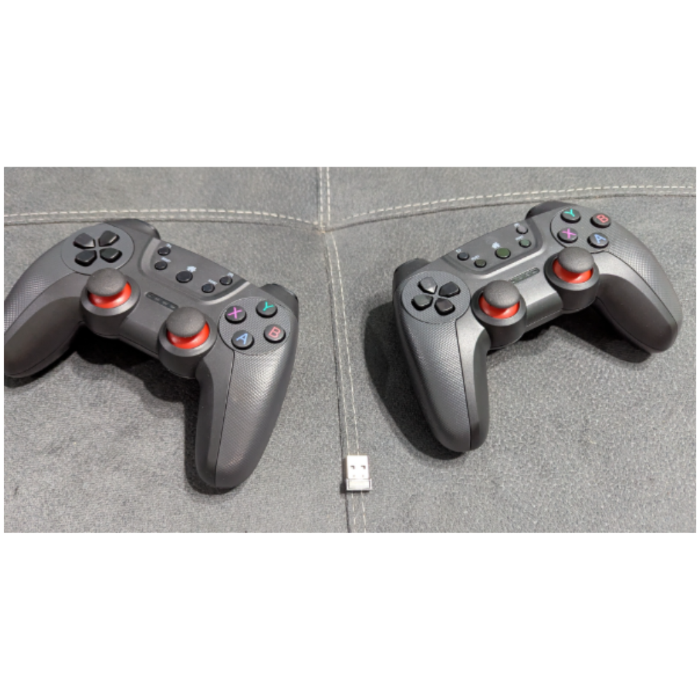 Dos controles inalámbrico Bluetooth de baterías doble AA para PC estilo Play Station